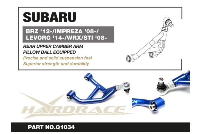 Hardrace Q1034 GT86/BRZ/FRS Rear Upper Camber Arm Pillowball (0026429)