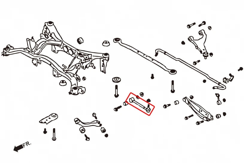 Hardrace REAR TOE CONTROL ARM SCION, SUBARU, TOYOTA (0027138)