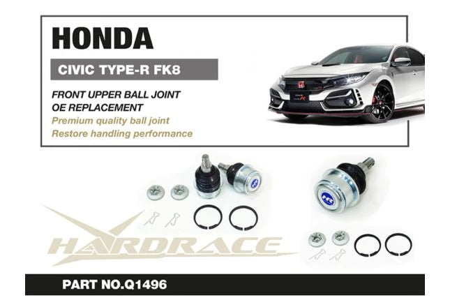 Hardrace CIVIC 17-22 FK8 TYPE-R FRONT UPPER BALL JOINT OE STYLE 2 PCS (0029014)
