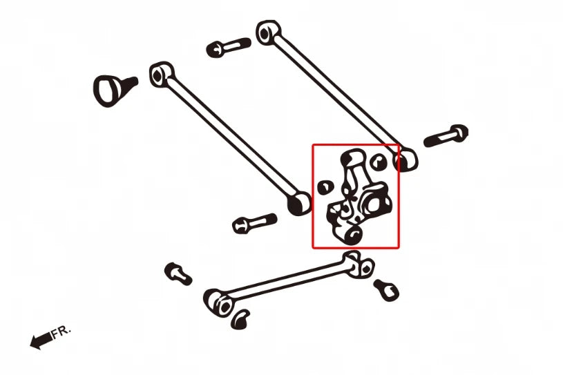 Hardrace REAR KNUCKLE BUSH LEXUS RX, TOYOTA HARRIER (0030058)
