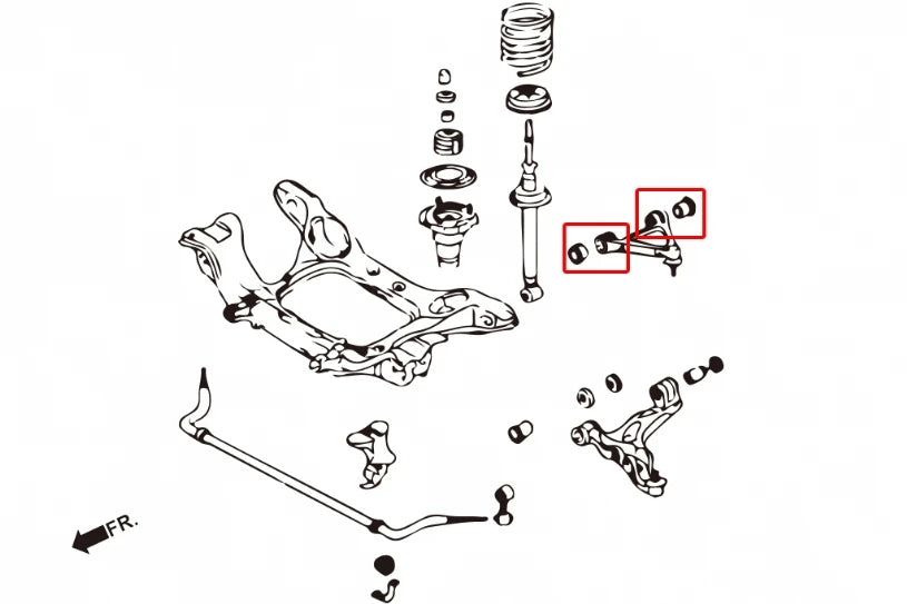 Hardrace FRONT UPPER ARM BUSHING MAZDA RX-7 (0030104)