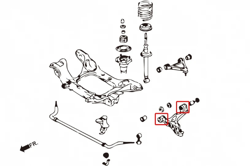 Hardrace FRONT LOWER ARM BUSHING MAZDA RX-7 (0030105)