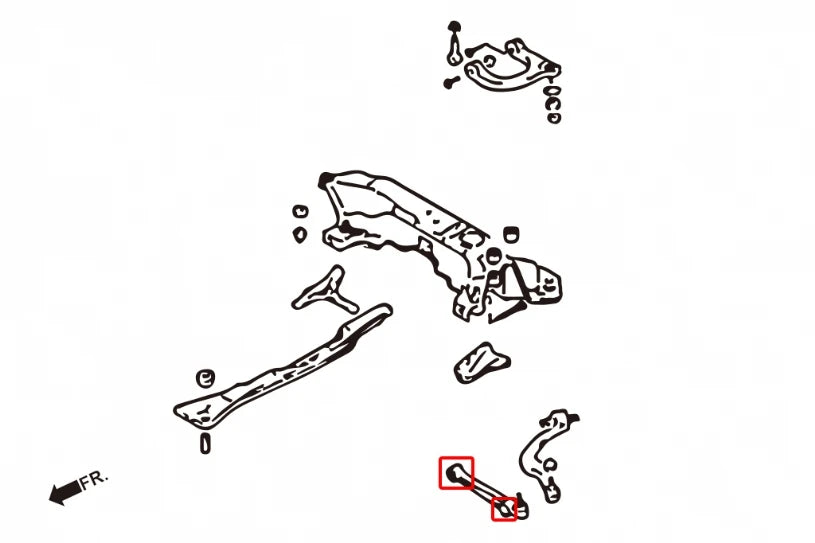 Hardrace FRONT LOWER ARM BUSHING MITSUBISHI ECLIPSE, GALANT (0030145)