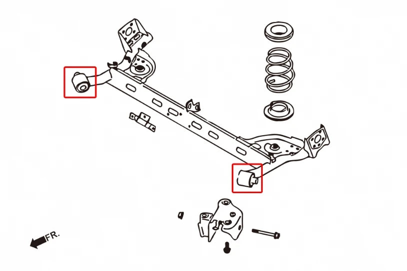 Hardrace REAR FRAME BUSHING LUXGEN, NISSAN (0030167)