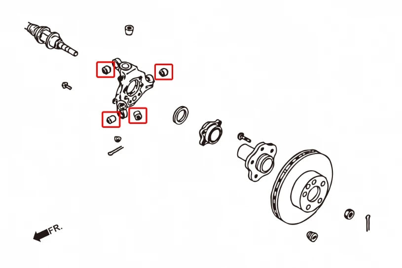 Hardrace REAR KNUCKLE BUSHING INFINITI, NISSAN (0030196)
