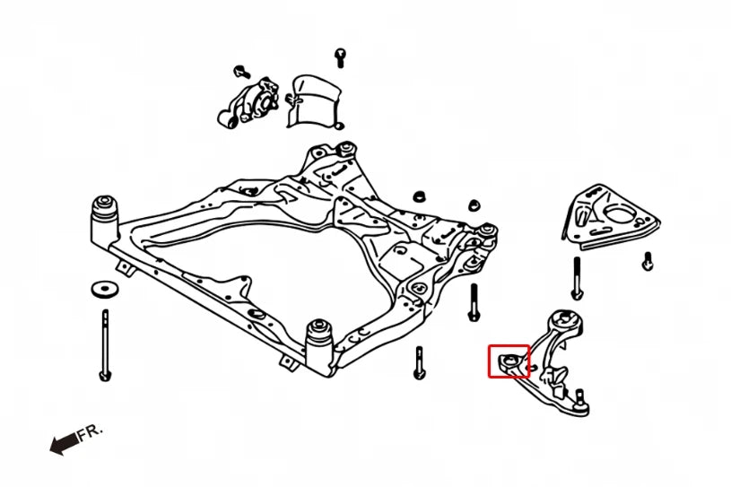 Hardrace FRONT LOWER ARM BUSH NISSAN ALTIMA, MURANO, TEANA (0030200)