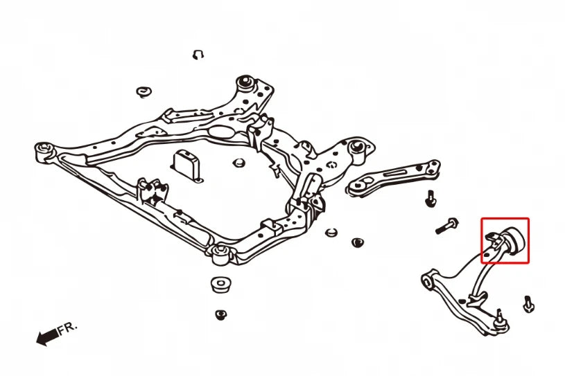 Hardrace FRONT LOWER ARM BUSH - REAR NISSAN MURANO, TEANA (0030201)