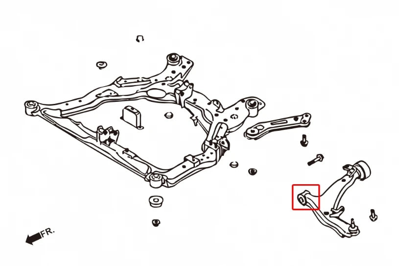 Hardrace FRONT LOWER ARM BUSH - FRONT NISSAN MURANO, TEANA (0030202)