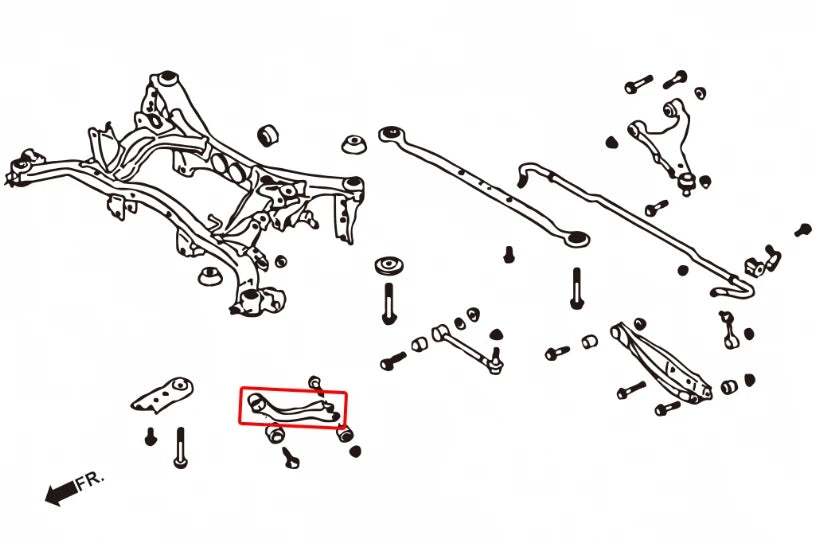 Hardrace REAR TRACTION ROD - SUBARU - FITS MULTIPLE MODELS (0030239)