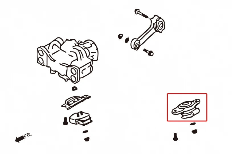 Hardrace HARDEN ENGINE MOUNT SUBARU FORESTER, LEGACY/OUTBACK (0030246)