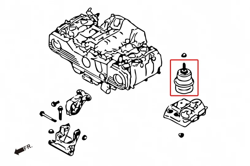Hardrace HARDEN ENGINE MOUNT SUBARU LEGACY/OUTBACK (0030255)