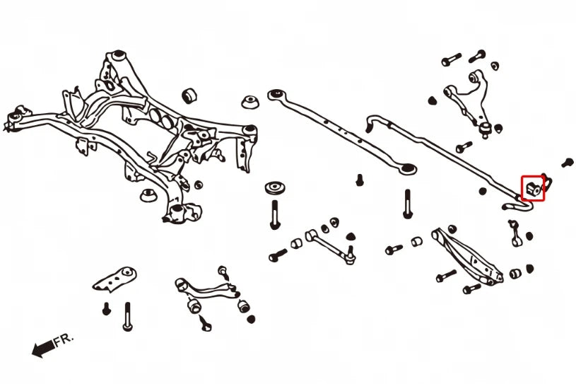 Hardrace REAR ANTI ROLL BAR BUSH REINFORCED (0030261)