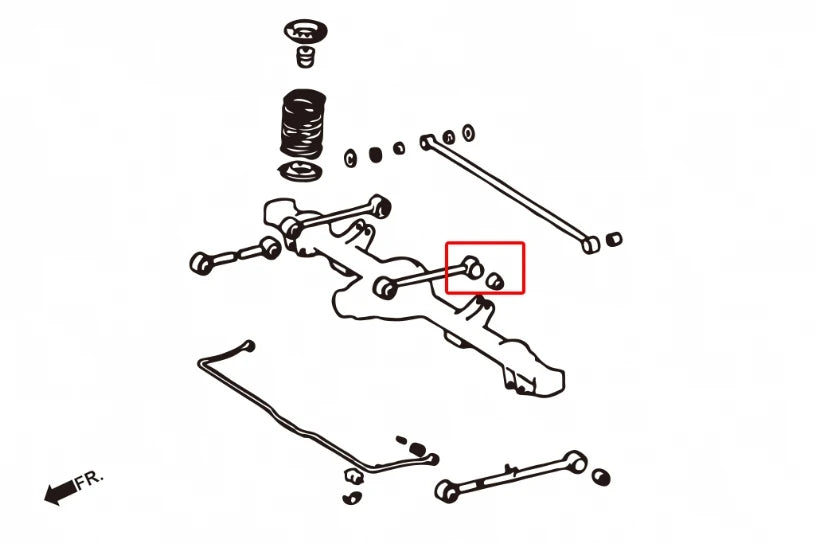 Hardrace REAR UPPER ARM BUSH LEXUS LX, TOYOTA LAND CRUISER (0030353)