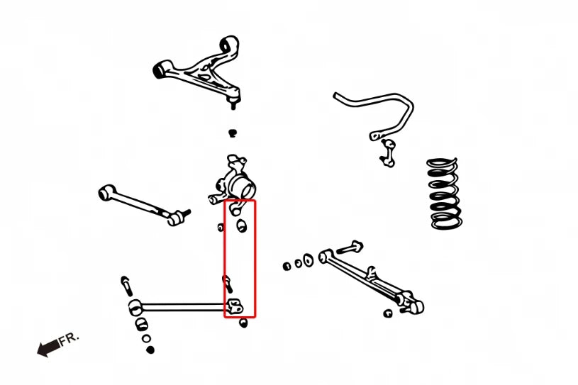 Hardrace REAR CONNECT KNUCKLE BUSH LEXUS, TOYOTA (0030849)