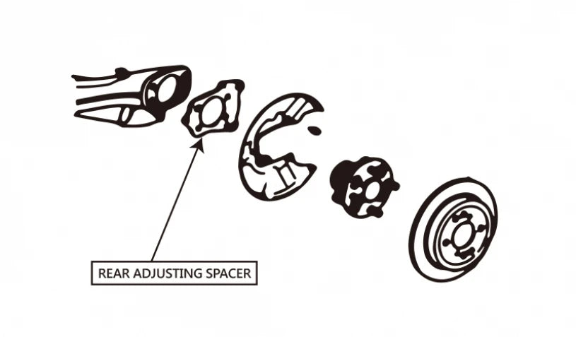 Hardrace REAR ADJUSTING SPACER HONDA FIT (0030908)