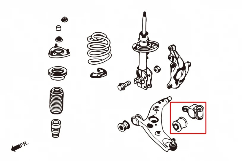 Hardrace FRONT LOWER COMPLIANCE BUSH MAZDA 3 (0030917)