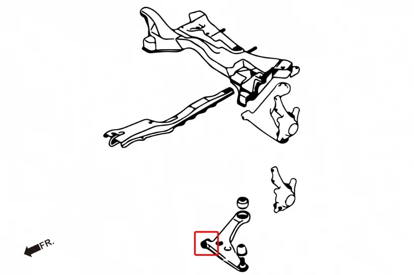 Hardrace FRONT LOWER ARM BUSH - FRONT MITSUBISHI ECLIPSE CROSS, LANCER MIRAGE, OUTLANDER (0030933)