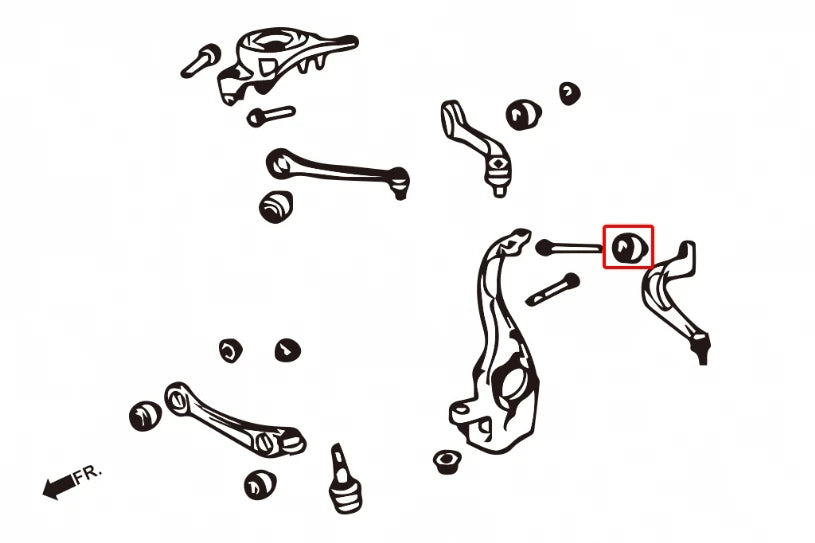 Hardrace FRONT LOWER - REAR ARM BUSH - AUDI - FITS MULTIPLE MODELS (0031174)