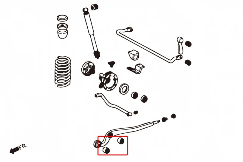 Hardrace FRONT ARM BUSHING MERCEDES-BENZ G-CLASS (0032460)
