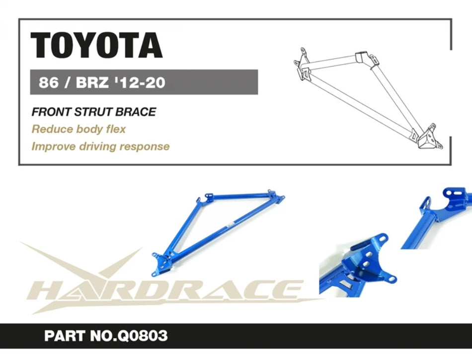 Hardrace FRONT STRUT BRACE SCION FR-S, SUBARU BRZ, TOYOTA 86 (0034437)