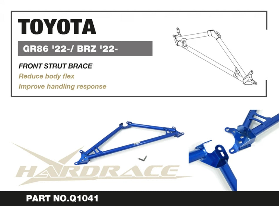 Hardrace TOYOTA GR86/SUBARU BRZ 22- FRONT STRUT BRACE 1PCS/SET (0034726)