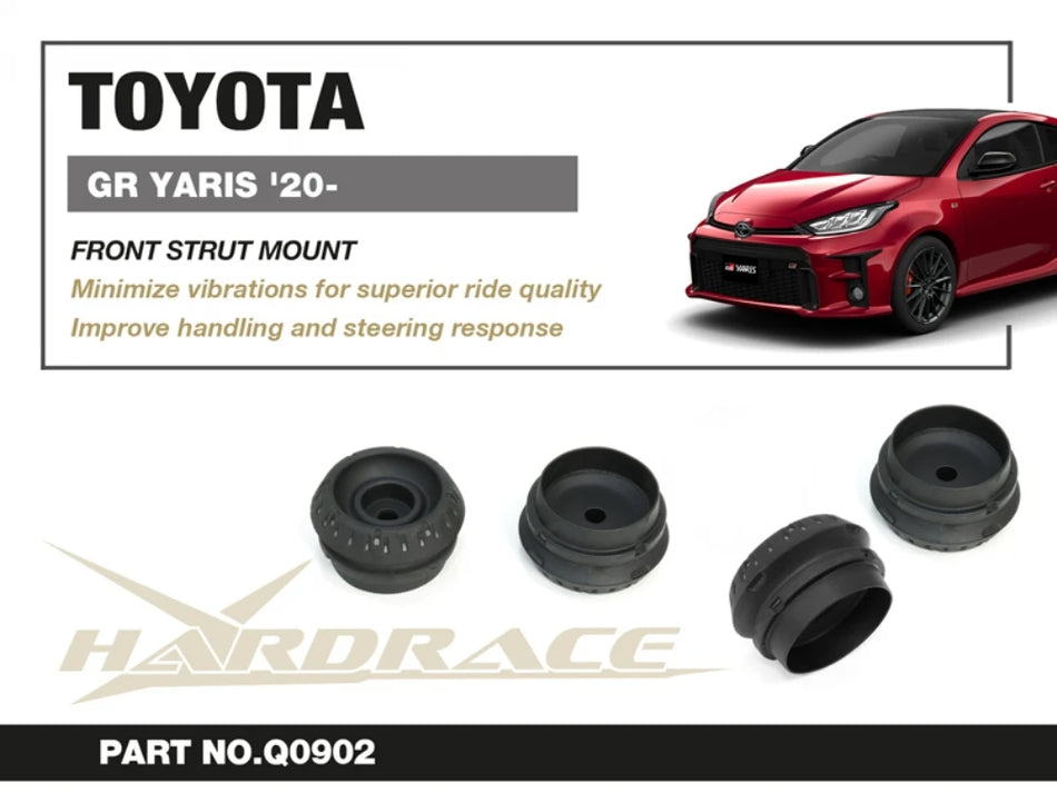 Hardrace TOYOTA GR YARIS 20-/ YARIS XP210 20+ FRONT STRUT MOUNT HARDEN RUBBER - 2PCS/SET (0034915)