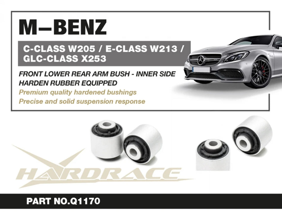 Hardrace MERCEDES W205/W213/X253 FRONT LOWER REAR ARM BUSH INNER SIDE HARDEN RUBBER 2PCS (0034919)
