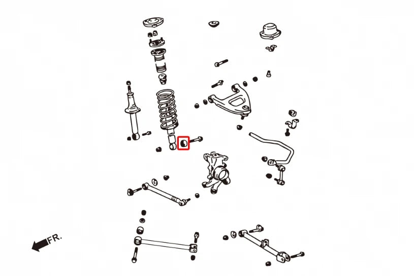 Hardrace REAR SHOCK BUSHING TOYOTA MARK II (0050034)
