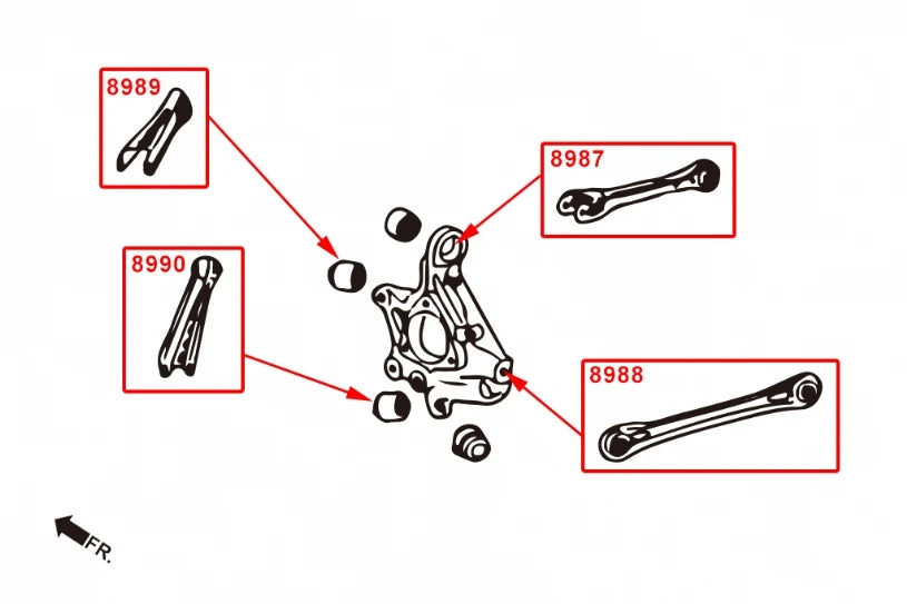 Hardrace REAR FRONT - LOWER ARM CADILLAC ATS-L (0050241)