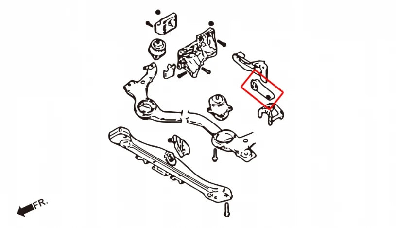 Hardrace ENGINE STOPPER-TOP SIDE PORSCHE CAYENNE (0050449)