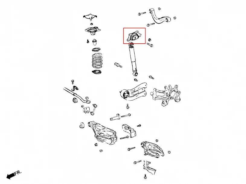 Hardrace REAR DAMPER LIFT KIT TOYOTA ALPHARD (0050868)