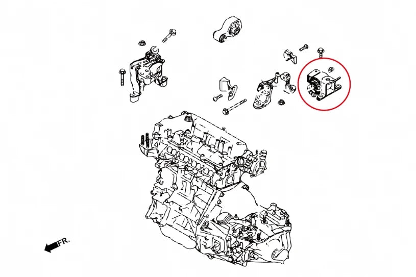 Hardrace LEFT ENGINE MOUNT MAZDA 3, 6, CX-5 (0050869)