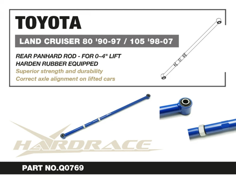 Hardrace REAR PANHARD ROD LEXUS LX, TOYOTA LAND CRUISER (0070058)