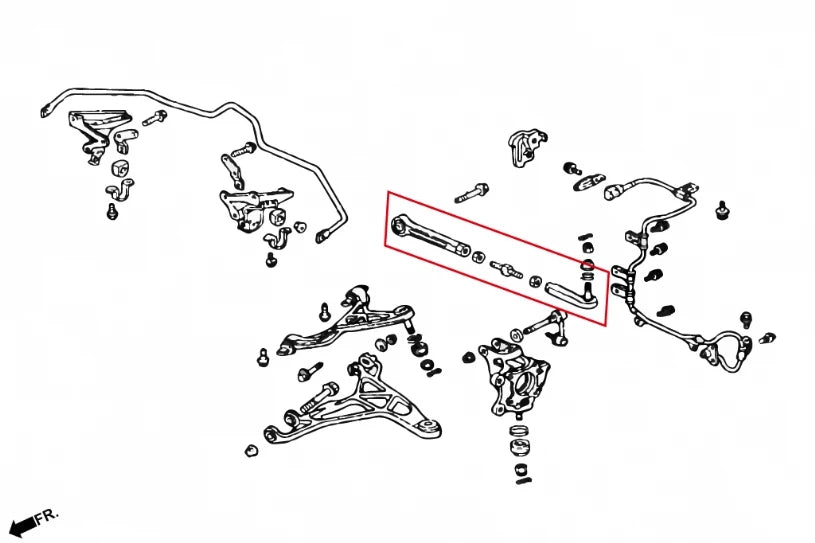 Hardrace REAR TOE KIT HONDA NSX (0070139)