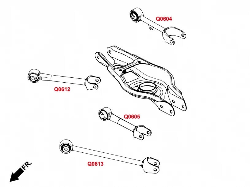 Hardrace REAR TOE KIT TESLA MODEL 3 (0070279)
