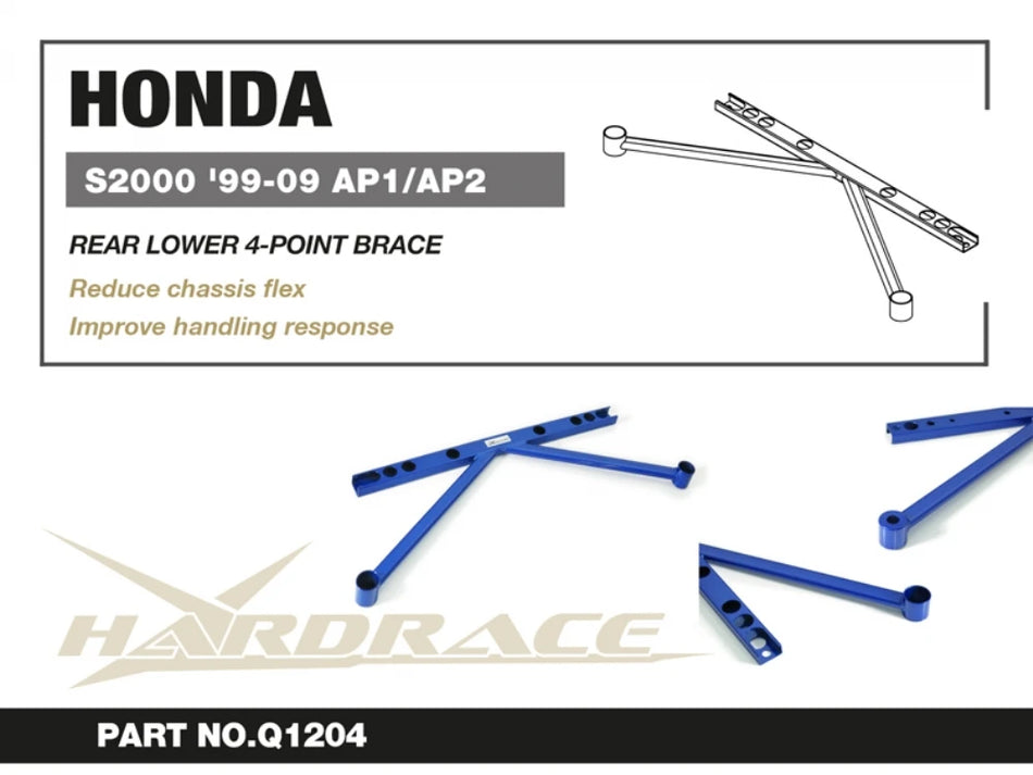 Hardrace REAR LOWER 4-POINT BRACE HONDA S2000 (0070642)