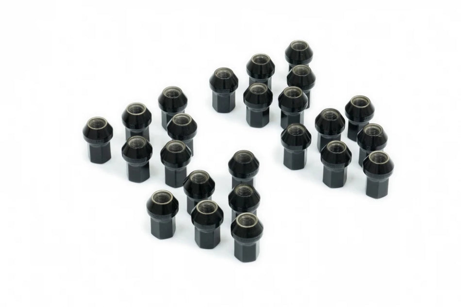 Hardrace WHEEL LUG NUTS HEX 17 M12x15 LENGTH: 35MM CLOSE-END TYPE 60° CONICAL SEAT 24PCS (0070778)