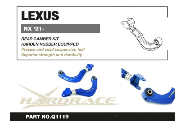 Hardrace LEXUS NX 21-/UX300E 18-/TOYOTA RAV4 PHV 19-/REAR CAMBER KIT HARDEN RUBBER 2PCS (0070844)