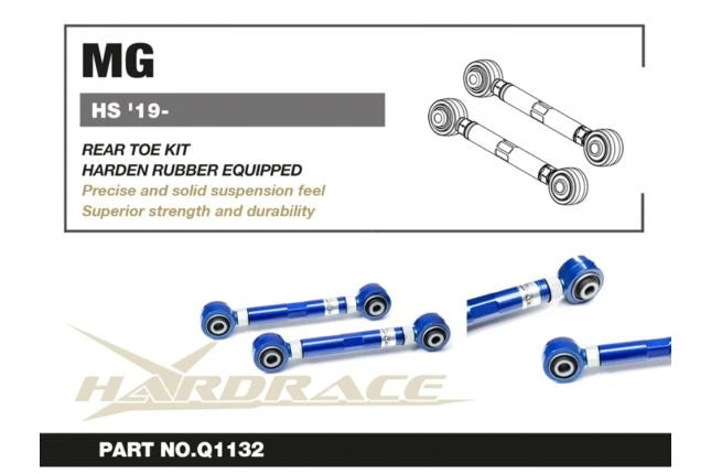 Hardrace MG HS 19+ REAR TOE KIT (HARDEN RUBBER) - 2PCS/SET (0070846)