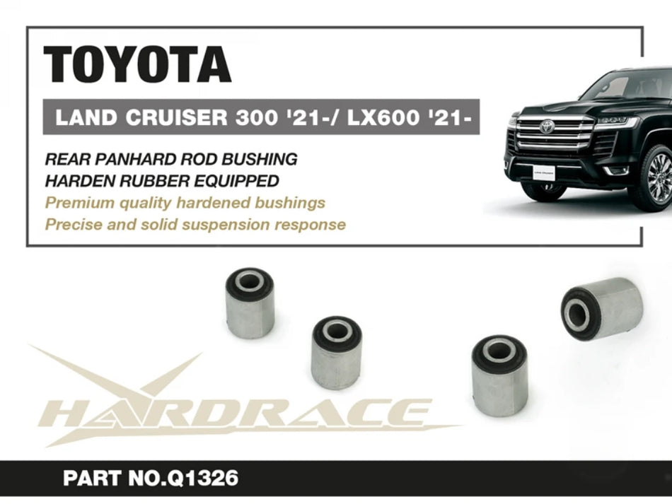 Hardrace TOYOTA LAND CRUISER J300 21- REAR PANHARD ROD BUSHING KIT HARDEN RUBBER 2PCS/SET (0071138)