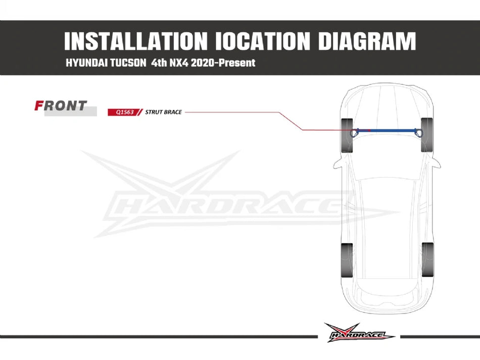 Hardrace FRONT STRUT BRACE HYUNDAI TUCSON (0073645)