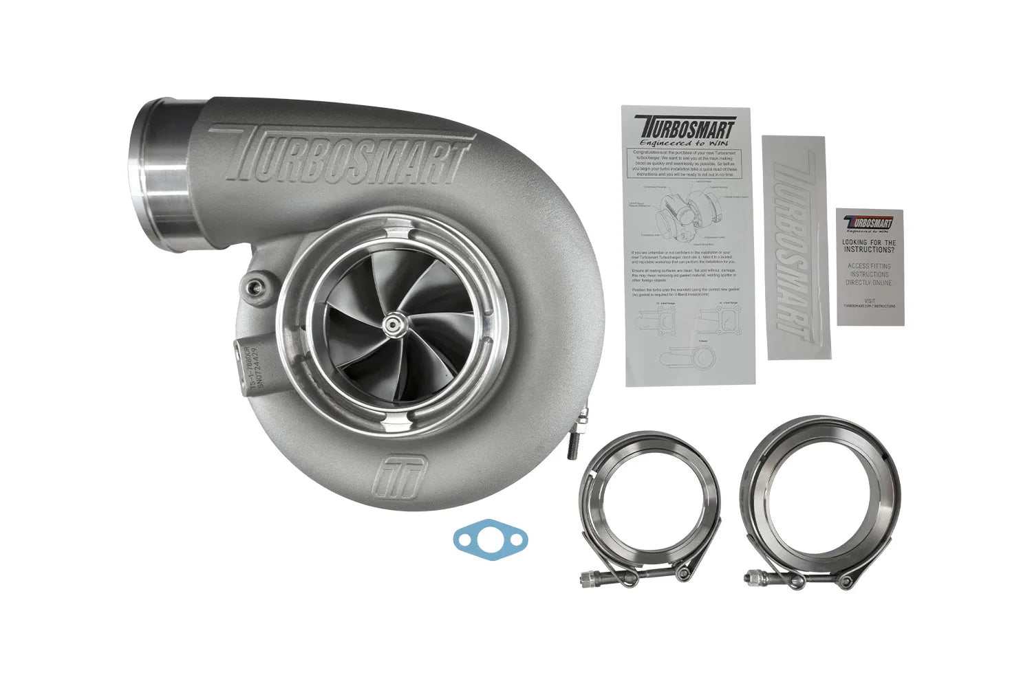 Turbosmart TS-1 Turbocharger 7880 V-Band Reverse Rotation 0.96AR Externally Wastegated