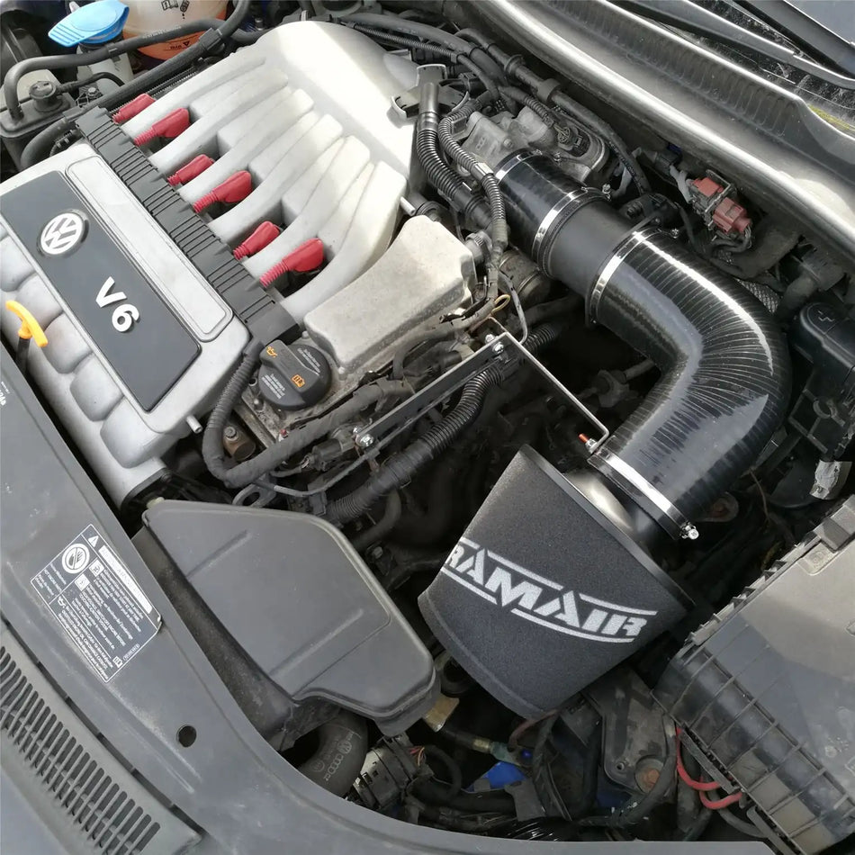 Ramair VW Golf mk5 R32 3.2 V6 Black Performance Cone Air Filter Intake Kit