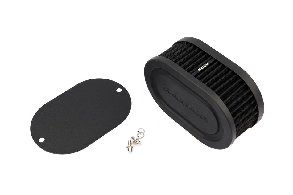 Ramair Pleated Carb Intake Air Filter MultiFit Blank Plate 65mm Int Height