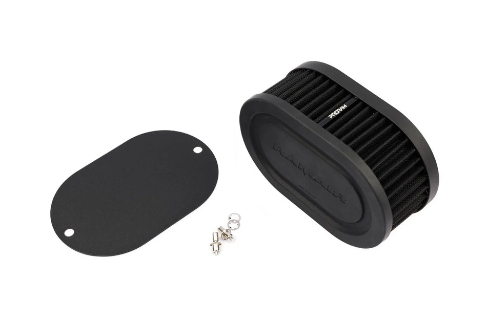 Ramair Pleated Carb Intake Air Filter MultiFit Blank Plate 65mm Int Height