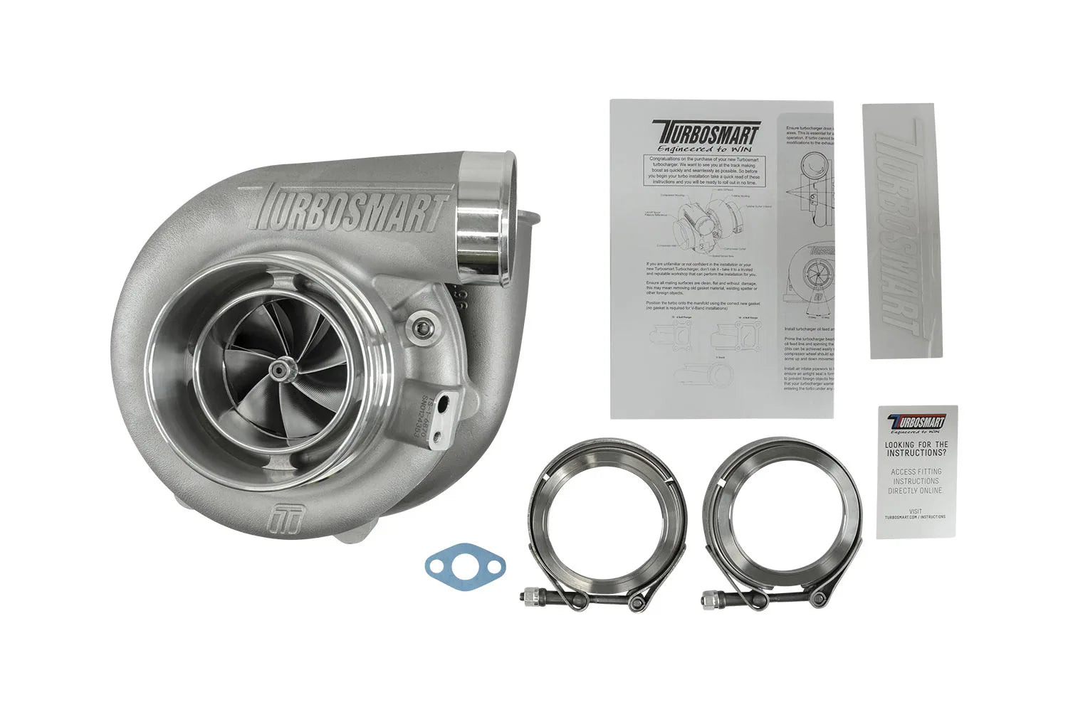 Turbosmart TS-1 Turbocharger 6870 (Kompact) V-Band 0.96AR Externally Wastegated