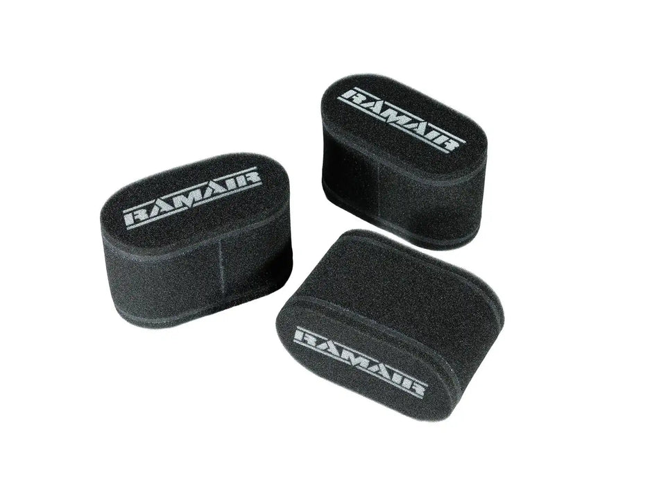 Ramair CS-911-3-C 3x Sock Filters For Carbs/Trumpets With Stainless Steel Cage