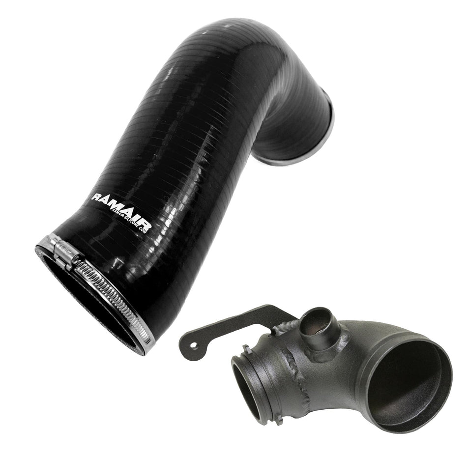 PRORAM Black Ramair Panel Air Filter Intake Pipe Air Hose & Turbo Elbow - A3 S3 TSI MQB