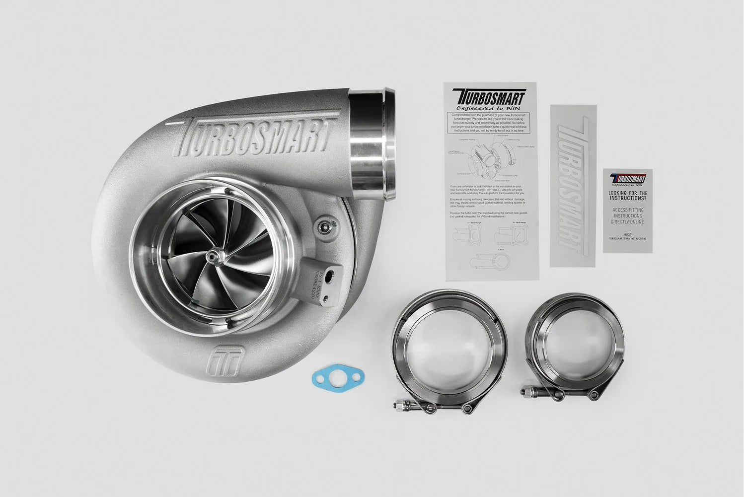 Turbosmart TS-1 Turbocharger 8280 V-Band 1.24AR Externally Wastegated