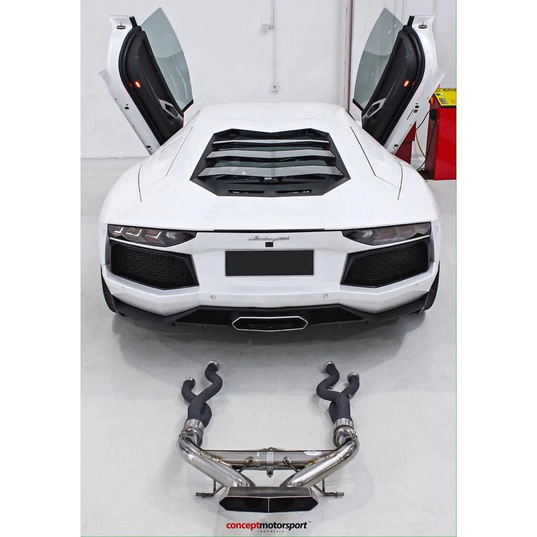 QuickSilver Lamborghini Aventador LP700-4 Catalyst Delete Pipes (2011 on)